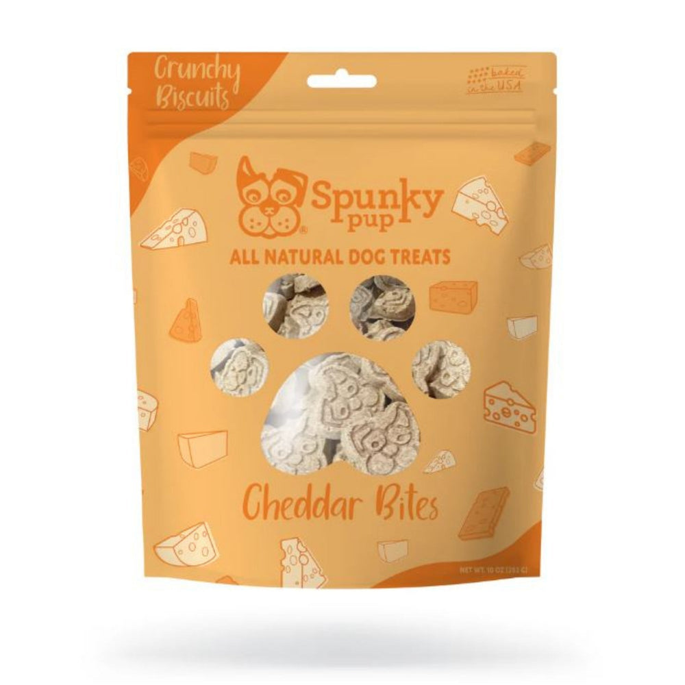 Spunkypup Crunchy Biscuit Dog Treats Cheese 10oz.