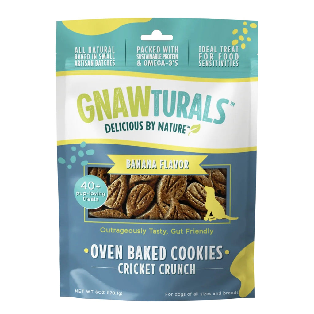 Gnawturals Oven Baked Cookies Cricket Crunch Peanut Butter 6oz. 40 Count