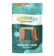 Gnawturals Hideless Chews Ribbed Bone Peanut Butter Large 2 Count