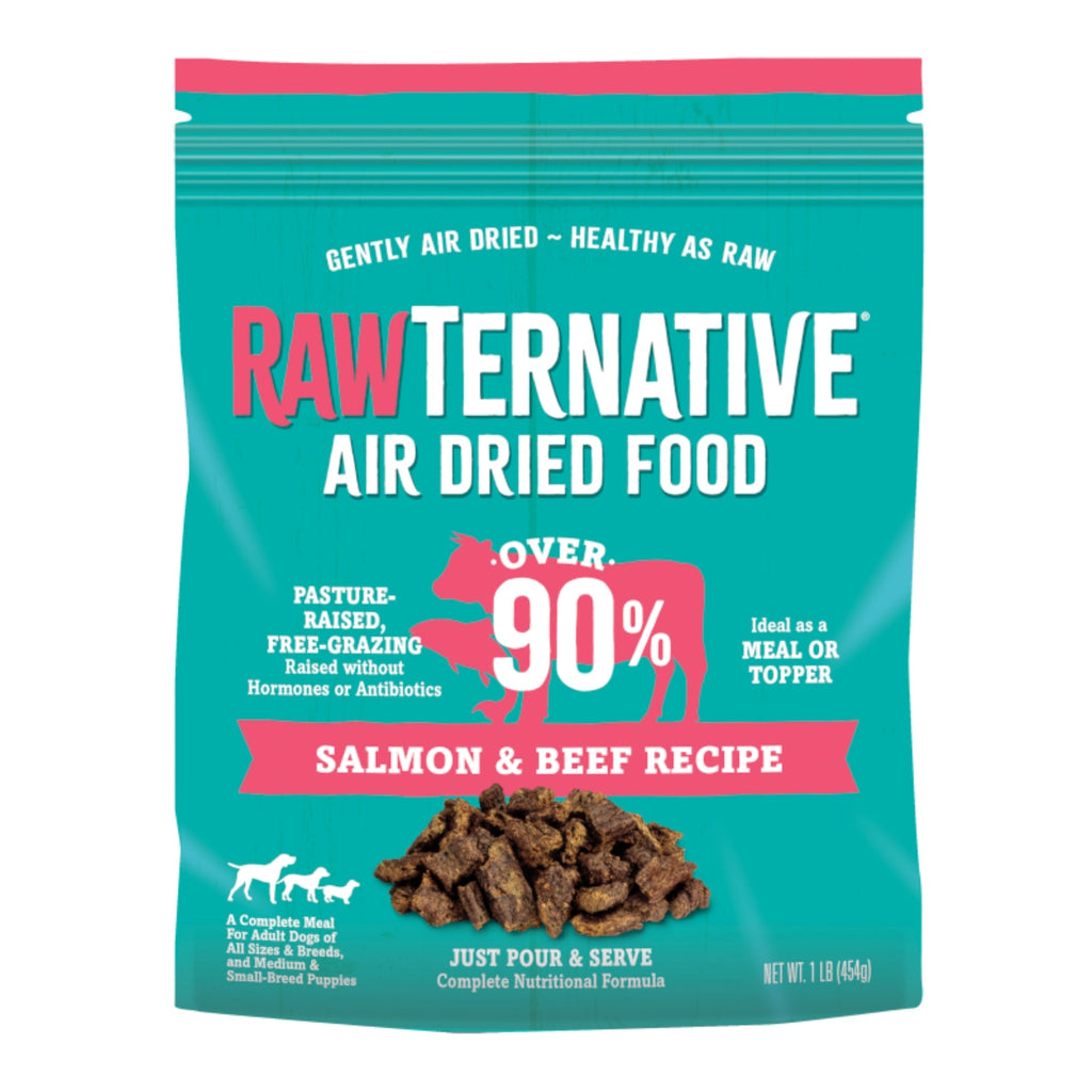 Rawternative Air Dried Dog Food Salmon/Beef 1 Lb