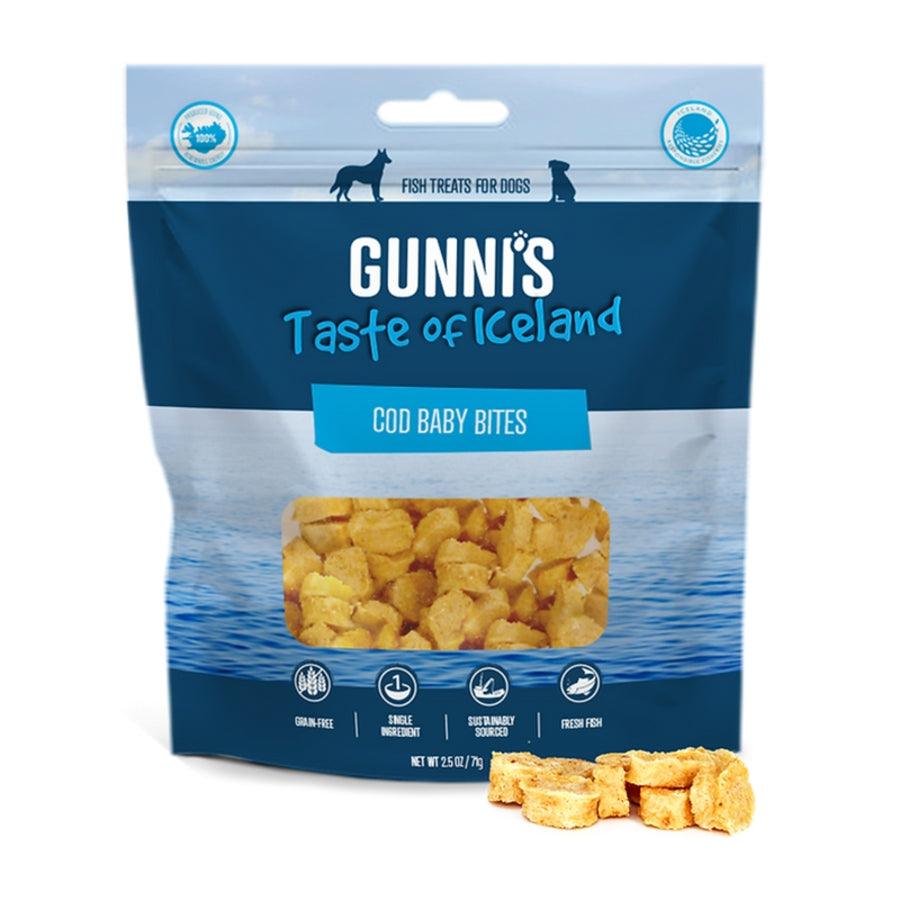 Gunnis Dog Baby Bites Cod 2.5oz.