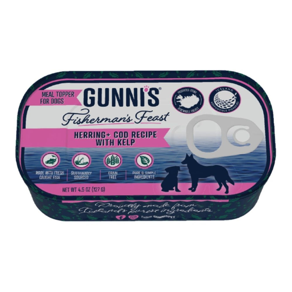 Gunni'S Dog Herring Cod 4.5Oz 12 Pack