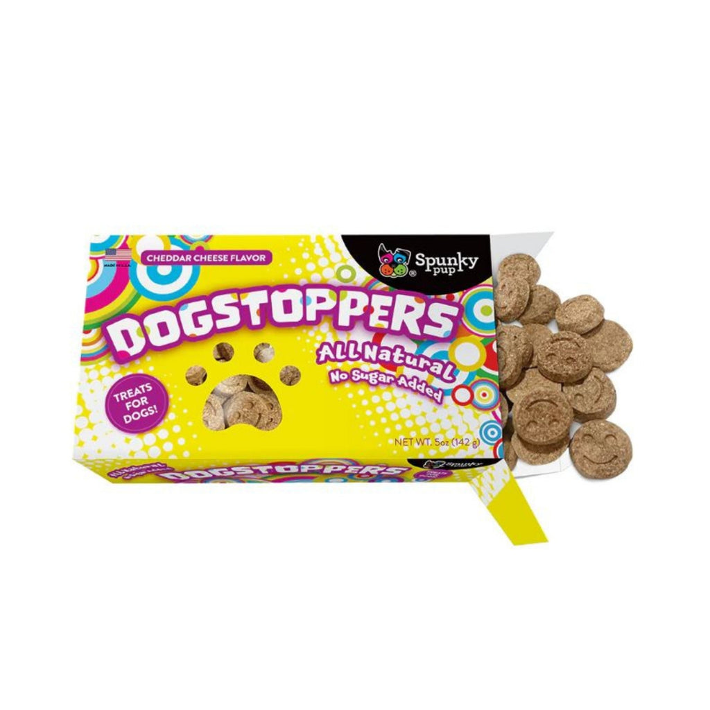 Spunkypup Dogstoppers Crunchy Biscuits For Dogs Cheese 5oz.