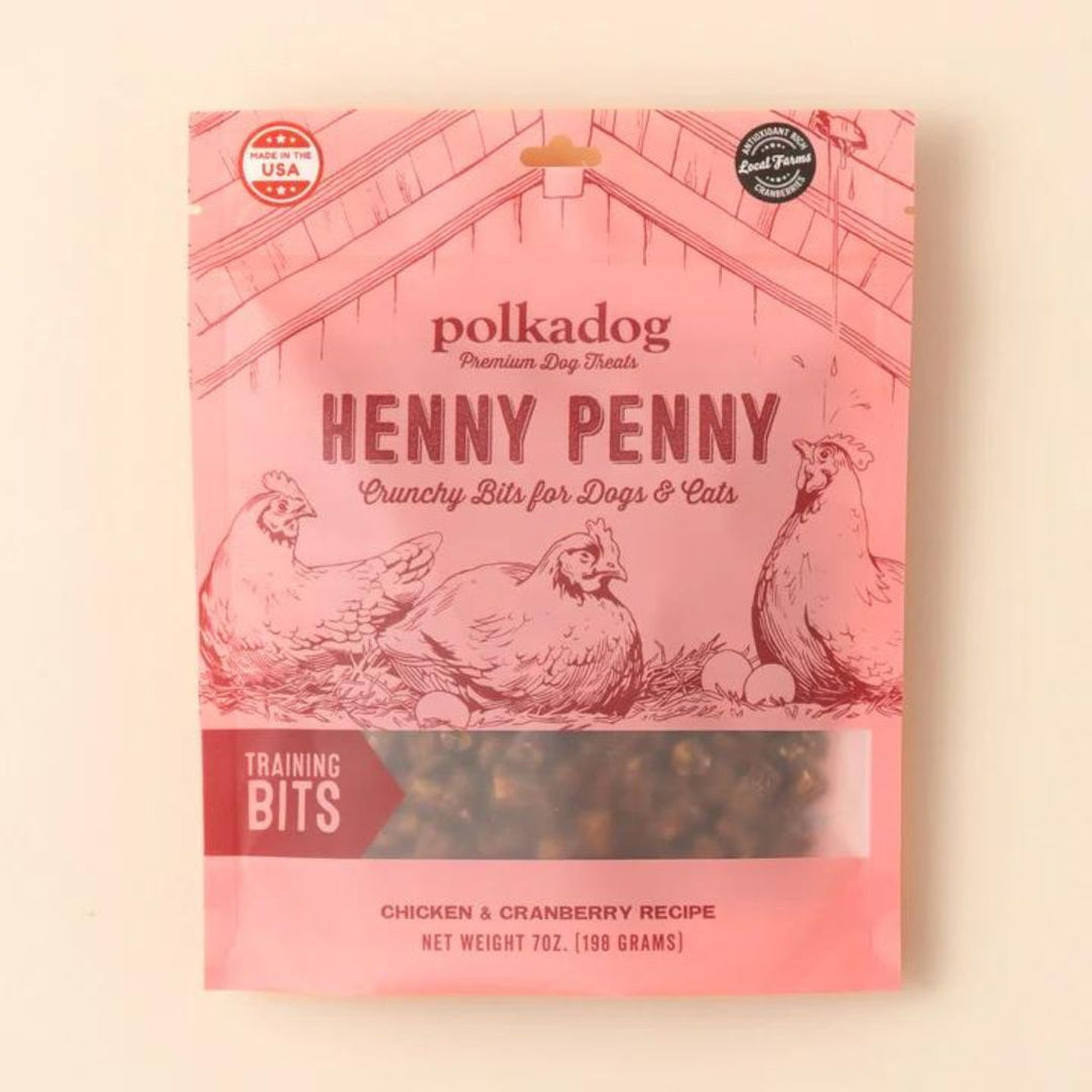 Polka Dog Bakery Dog Henny Penny Bits 7Oz Pouch