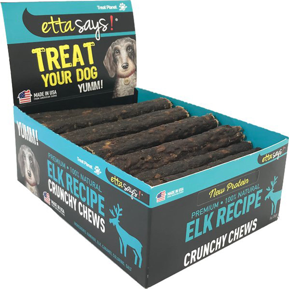 Etta Says Dog Crunchy Chew Elk 45 Inches 36 Count for your Pet Dog with Pet Store X!