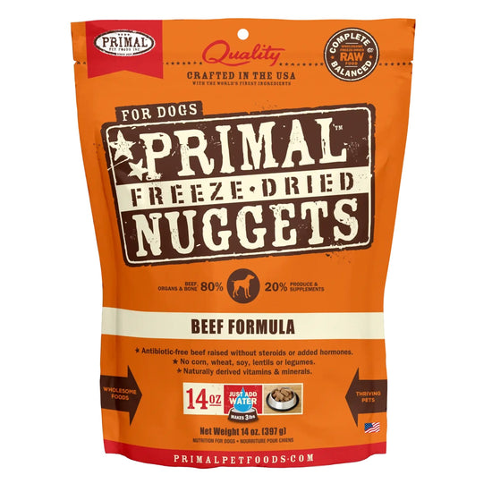 Primal Pet Foods Freeze Dried Dog Food 55oz- Beef for your Pet Dog with Pet Store X!