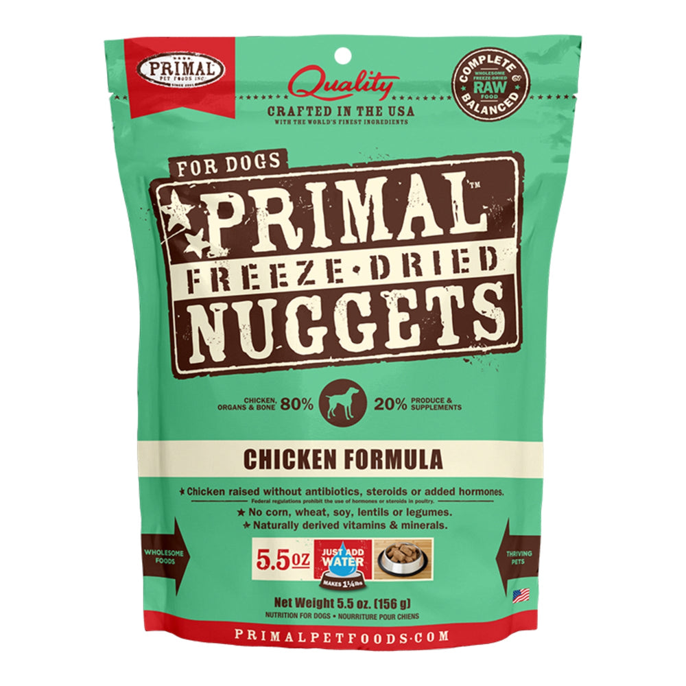 Primal Pet Foods Freeze Dried Dog Food 5.5oz.-Chicken