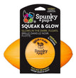 Spunkypup Squeak & Glow Ball Toy Football One Size