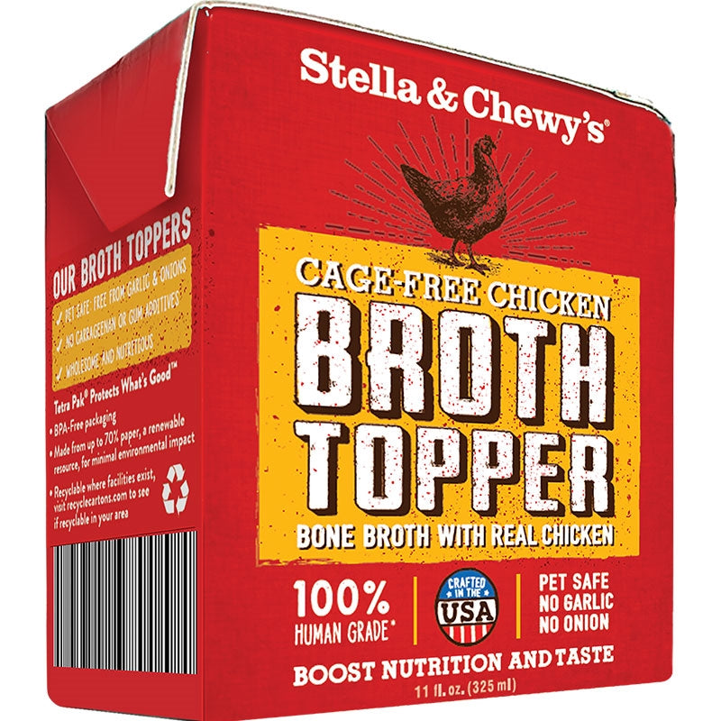 Stella and Chewys Dog Broth Topper Chicken 11oz. (Case of 12)