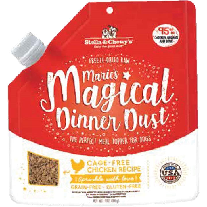 Stella And Chewys Dog Freeze-Dried Maries Magical Dinner Dust Chicken 7oz.