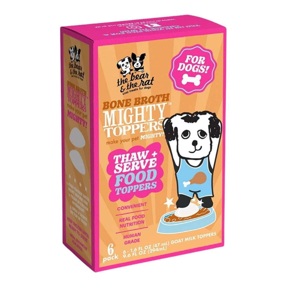 The Bear & The Rat Dog Frozen Topper Bone Broth 6 Pack