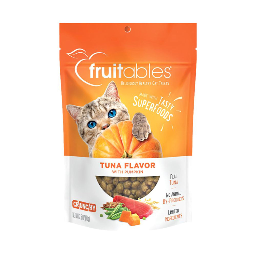 Fruitables Limited Ingredient Crunchy Cat Treats Tuna w/Pumpkin 1ea/25 oz for your Pet Cat with Pet Store X!