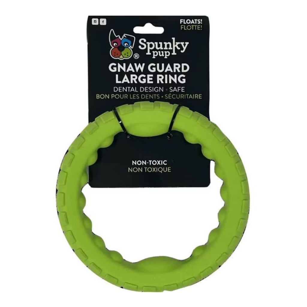 Spunkypup Gnaw Guard Squeaky Toy Ring Large