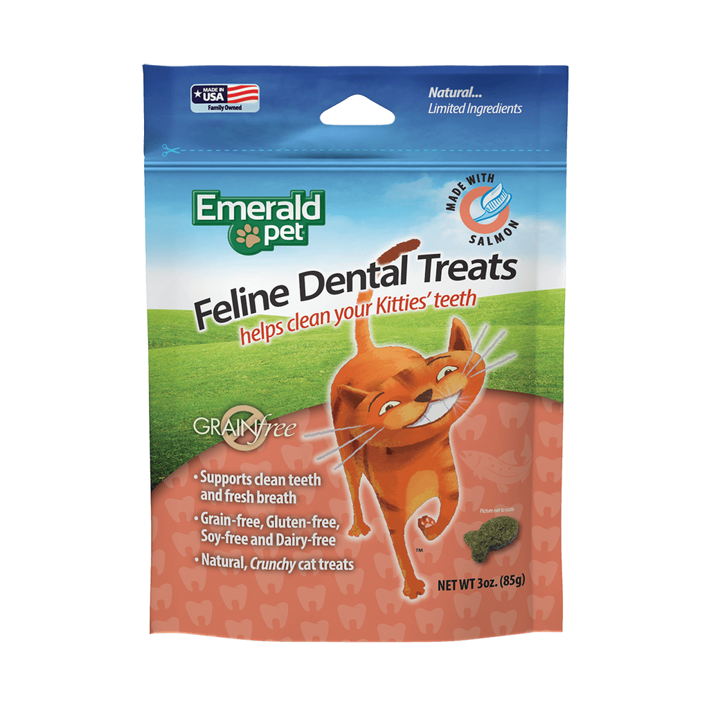 Emerald Pet Feline Dental Cat Treats Salmon 1ea/3 oz for your Pet Cat with Pet Store X!