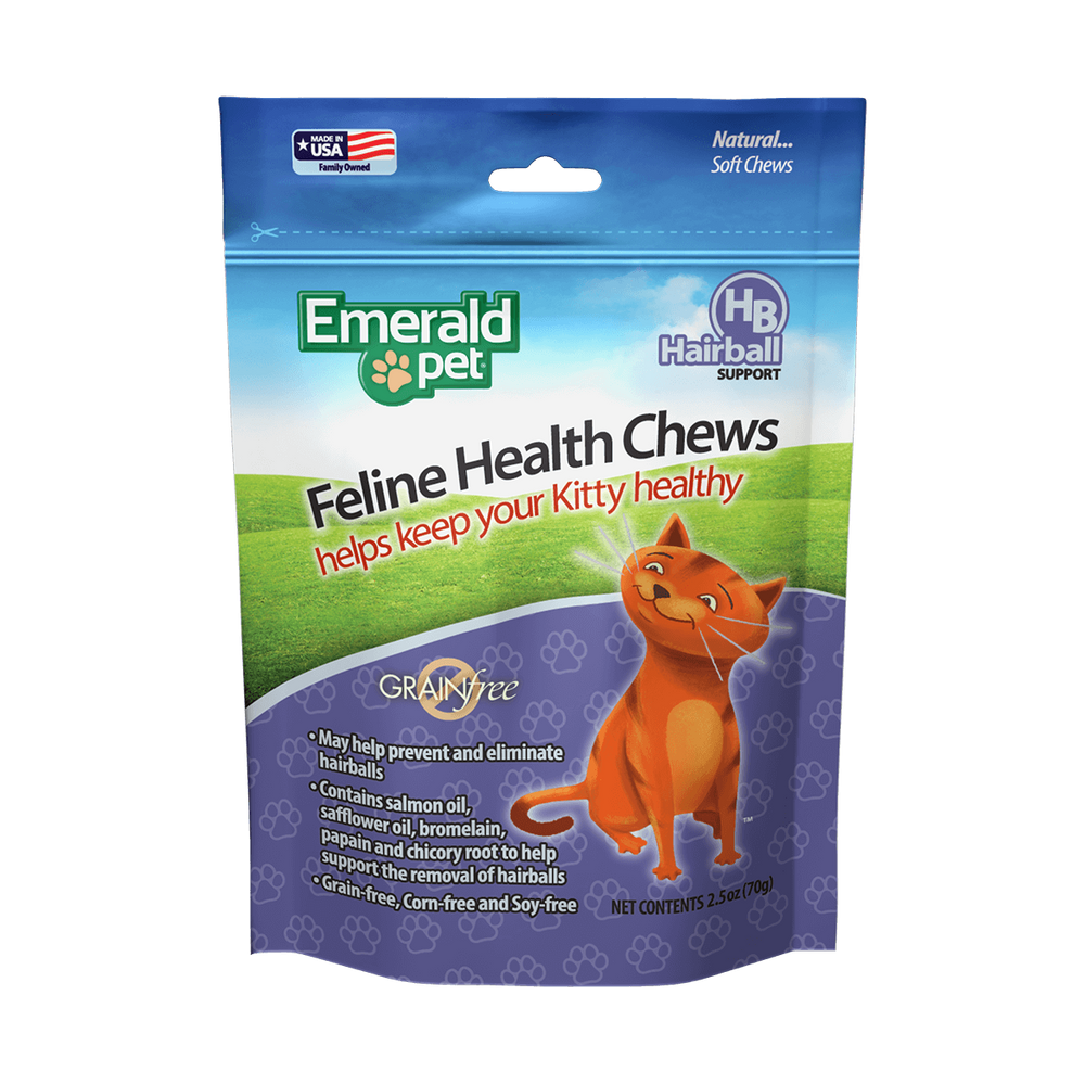 Emerald Pet Hairball Formula Chicken Flavor Cat Chews 1ea/2.5 oz