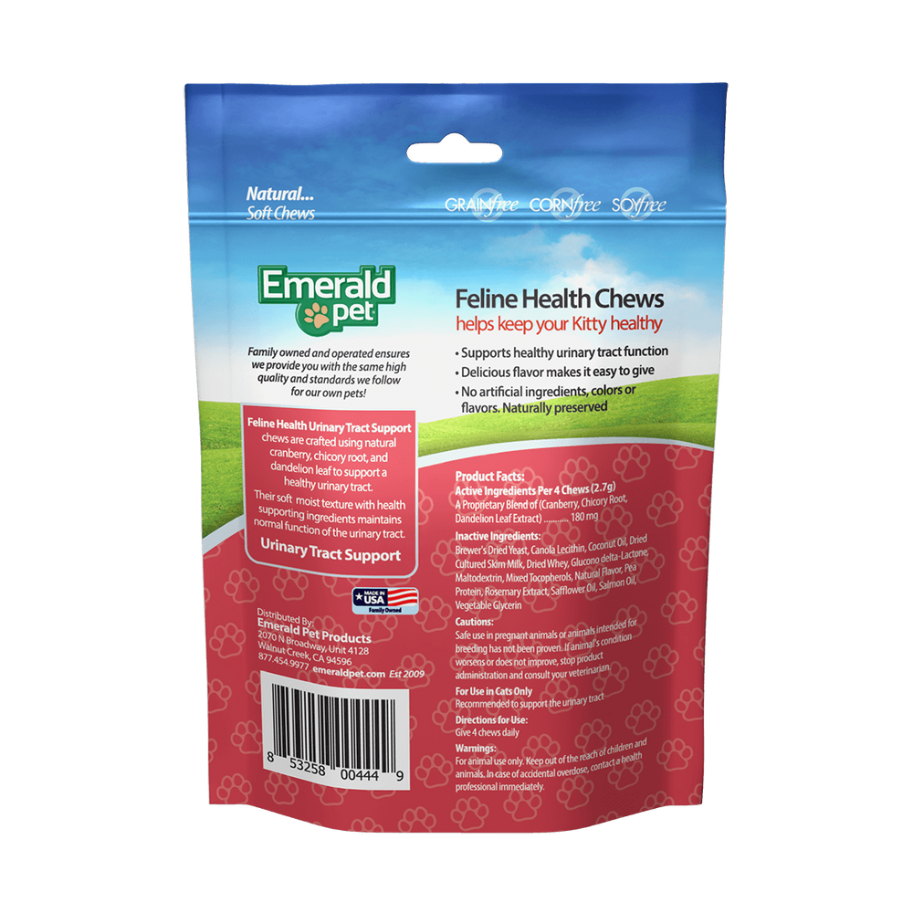 Emerald Pet Urinary Tract Support Feline Healthy Cat Chews 1ea/2.5 oz