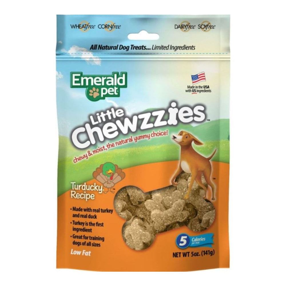 Emerald Pet Little Chewzzies Dog Treats Turducky 5oz.