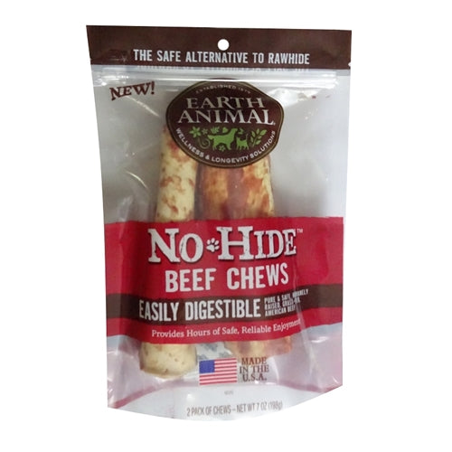 Earth Animal No Hide Beef Chews Dog Treats; Medium 2 Pack for your Pet Dog with Pet Store X!