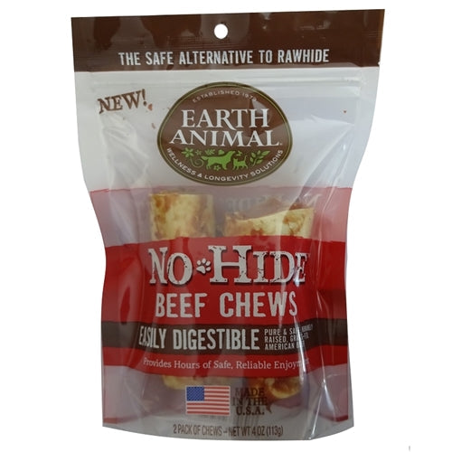 Earth Animal No Hide Beef Chews Dog Treats;Small ; 2 Pack for your Pet Dog with Pet Store X!