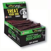 Etta Says! Premium Crunchy - 45 Inch Deer Pos - Sold As Display Box Only - Note Individual Units Not Upc Labeled for your Pet Dog with Pet Store X!