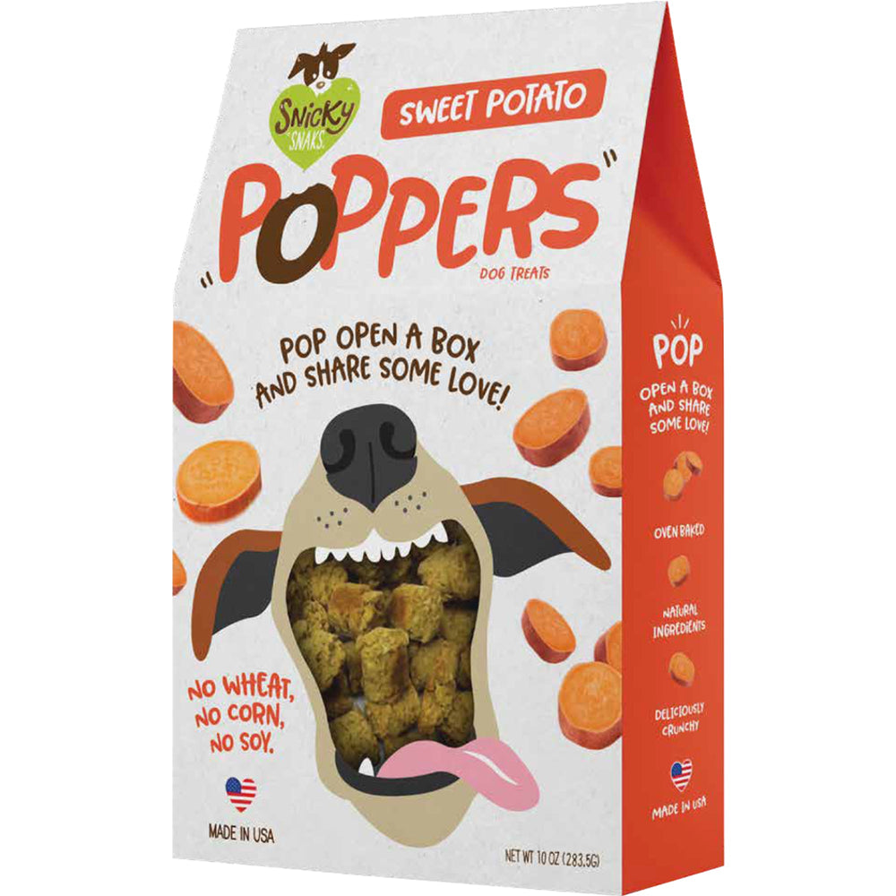 Snicky Snak Poppers Dog Treat Sweet Potato 1ea/10 oz