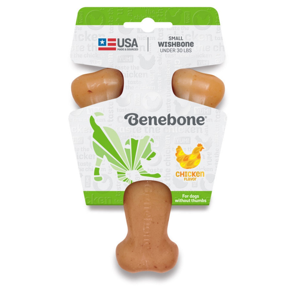 Benebone Wishbone Durable Dog Chew Toy Chicken, 1ea/SM for your Pet Dog with Pet Store X.