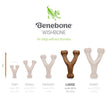 Benebone Wishbone Durable Dog Chew Toy Bacon, 1ea/LG