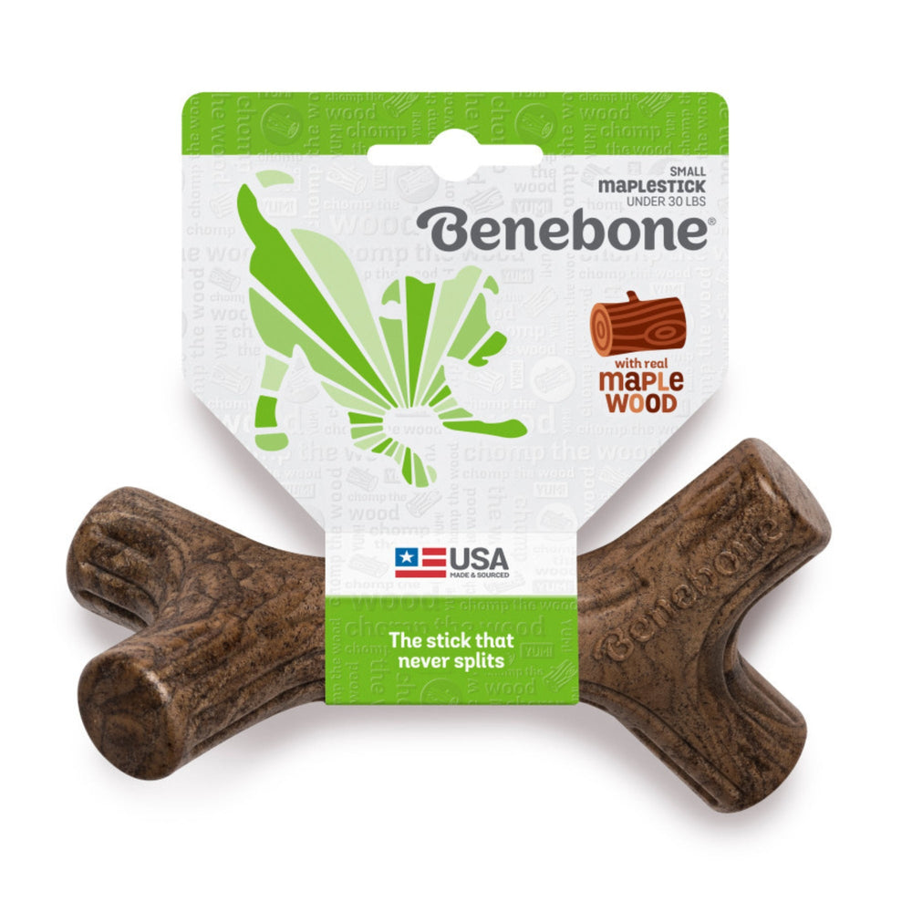 Benebone Maplestick Durable Dog Chew Toy 1ea/SM for your Pet Dog with Pet Store X.