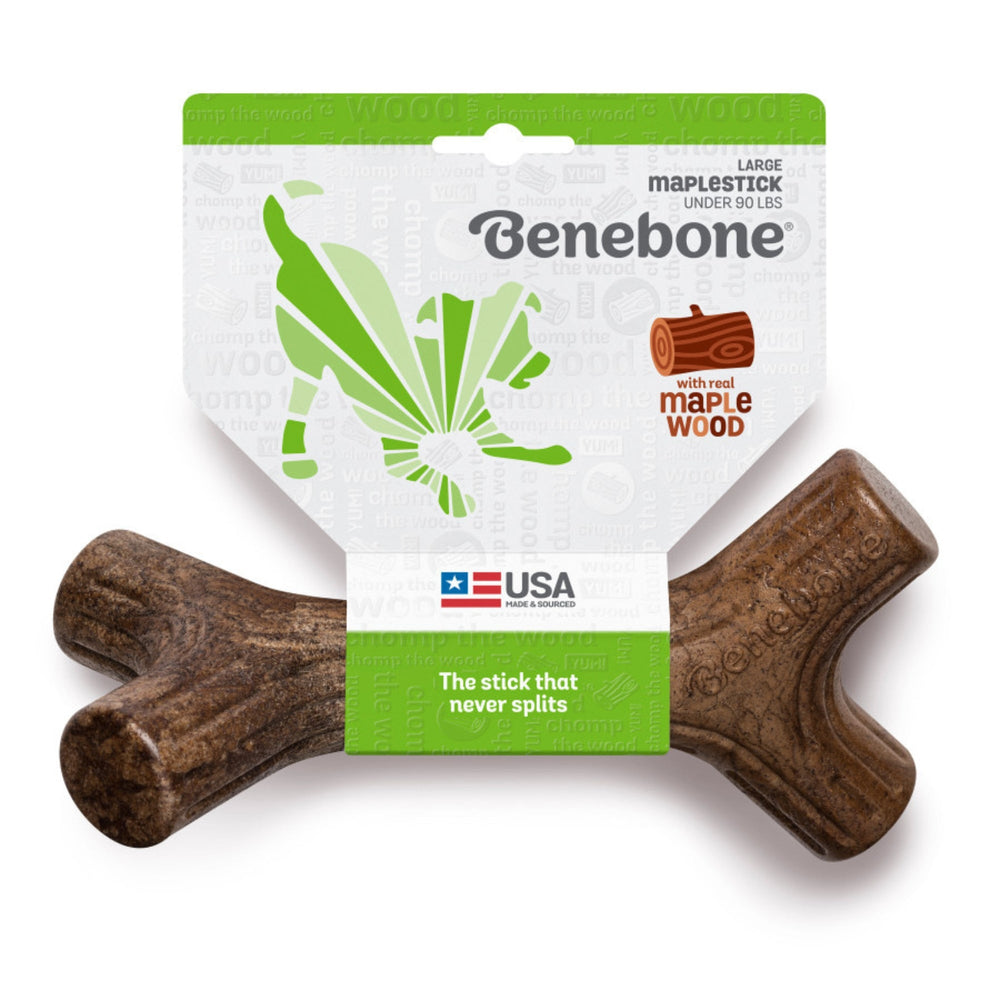 Benebone Maplestick Durable Dog Chew Toy 1ea/LG for your Pet Dog with Pet Store X.