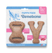 Benebone Puppy Pack Dental Chew & Wishbone Dog Chew Toys Bacon, 1ea/XS|2 pk