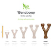 Benebone Wishbone Durable Dog Chew Toy Bacon, 1ea/Giant