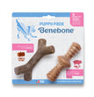 Benebone Puppy Pack Stick & Zaggler Dog Chew Toy Maplewood & Bacon, 1ea/XS|2 pk