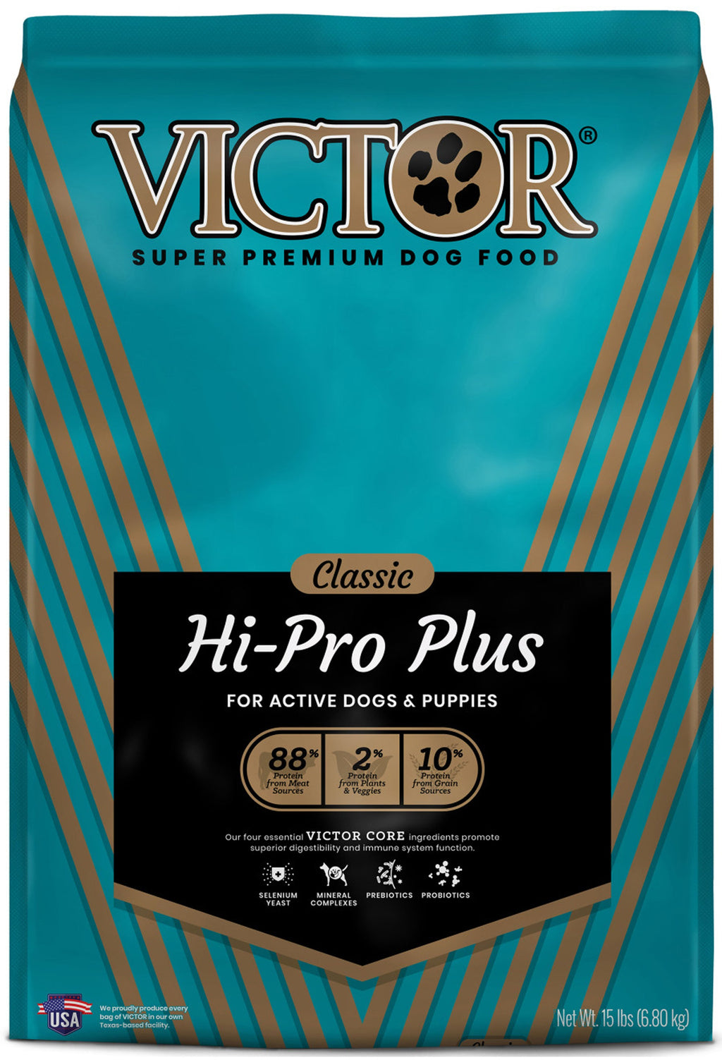 Victor Super Premium Dog Food Classic Hi-Pro Plus Dry Dog Food Beef 1ea/15 lb