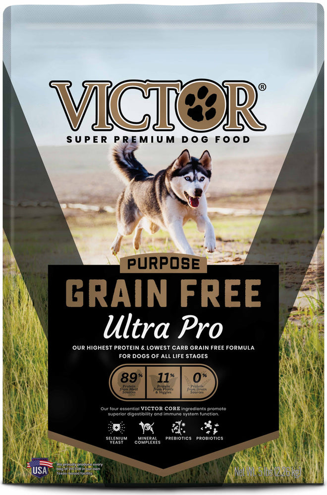 Victor Super Premium Dog Food Purpose Grain Free Ultra Pro Dry Dog Food Beef & Chicken 1ea/5 lb