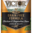 Victor Super Premium Dog Food Grain Free Wet Dog Food Chicken & Vegetable in gravy 132oz (Case of 12) for your Pet Dog with Pet Store X!