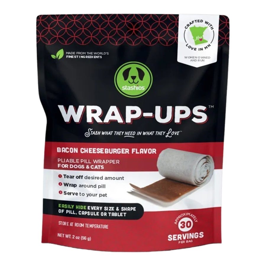 Stashios Dog & Cat Wrap Ups Bacon Cheeseburger 2.1oz