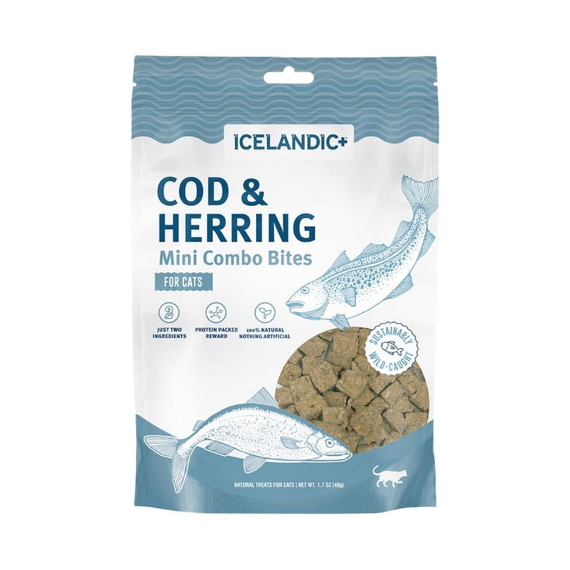 Icelandic Cat Mini COD & Herring Combo Bites 17oz for your Pet Dog with Pet Store X!