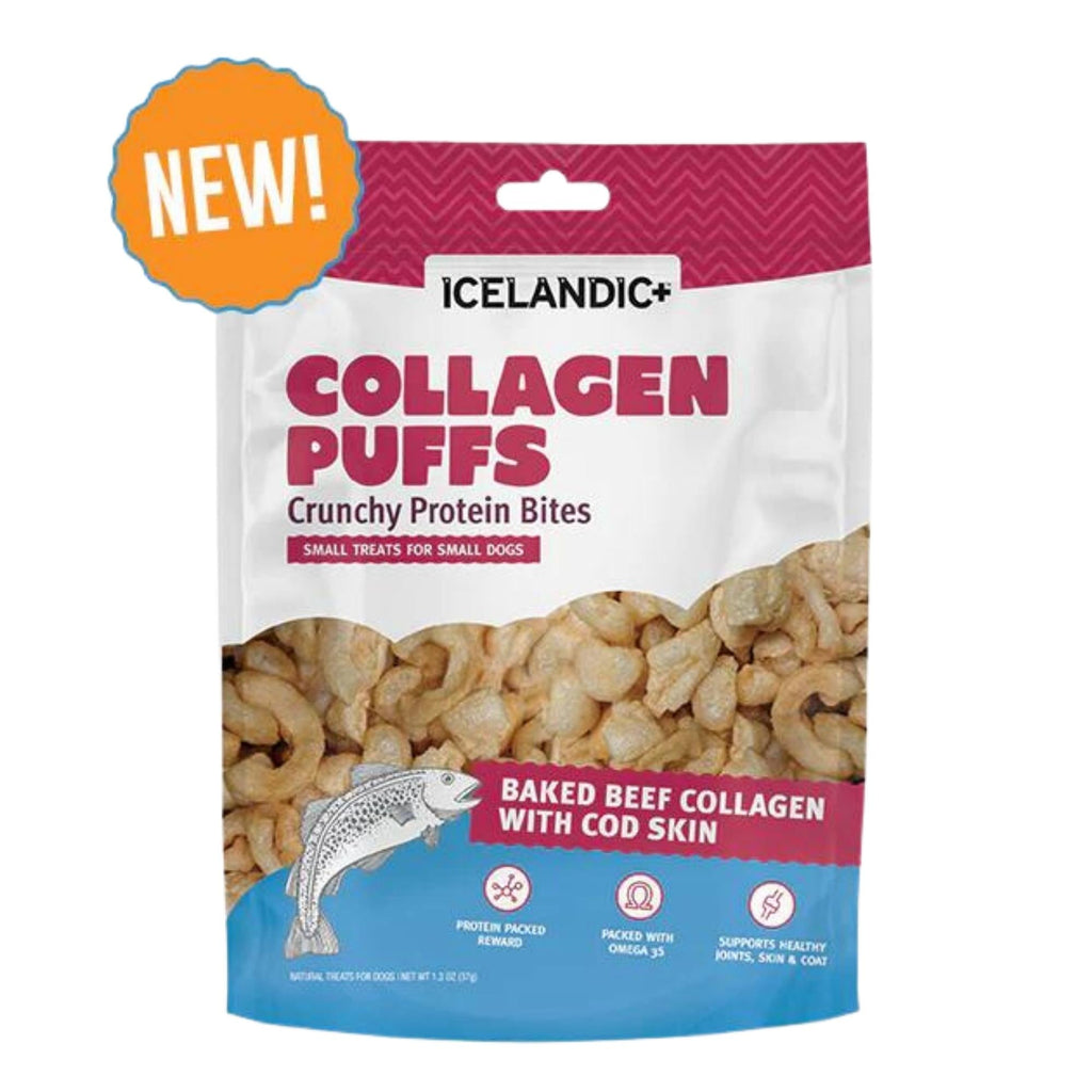 Icelandic Dog Collagen Puffs Bites With Fish 13oz for your Pet Dog with Pet Store X!