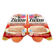 Inaba Twins Side Dish For Cats Tuna/Chicken 1.23oz.-2 Pk (Case of 6)