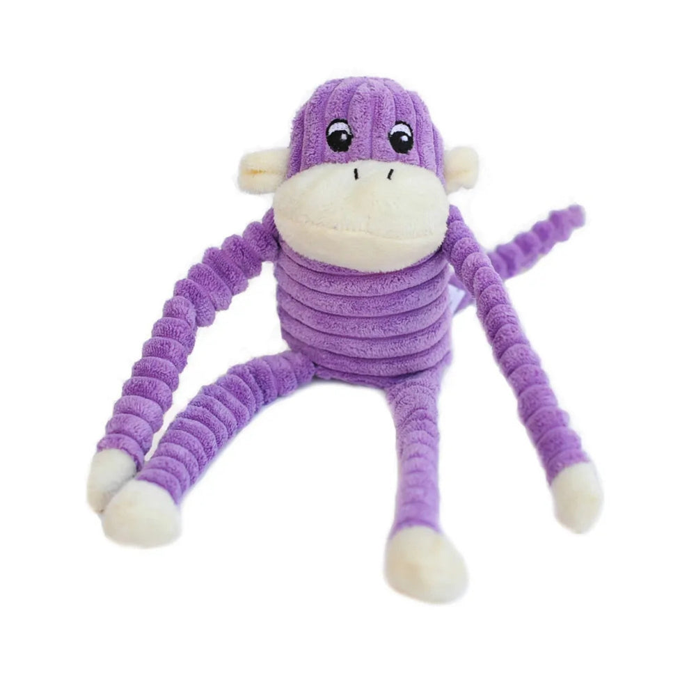 Zippypaws Plush Spencer The Crinkle Monkey Purple Small