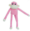 ZippyPaws Spencer the Crinkle Monkey Dog Toy Pink 1ea/SM for your Pet Dog with Pet Store X.