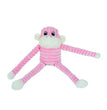 Zippypaws Plush Spencer The Crinkle Monkey Pink  Small