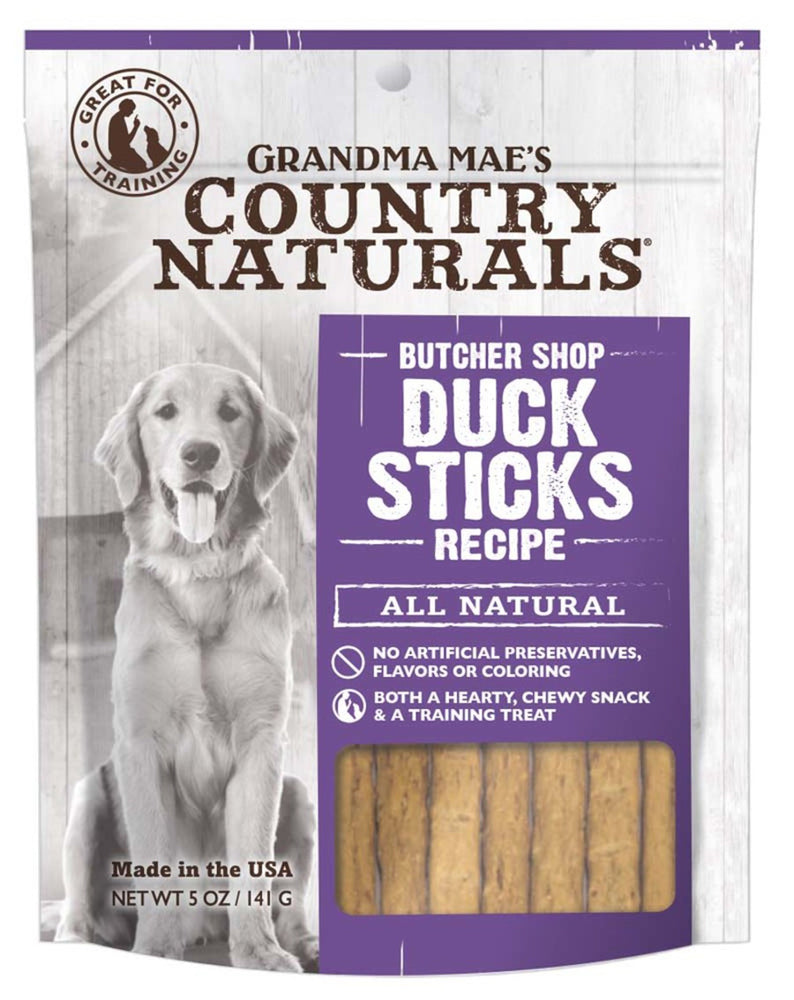 Grandma Mae's Country Naturals Grain Free Duck Sticks Dog Treats 1ea/5 oz for your Pet Dog with Pet Store X!