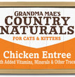 Grandma Mae's Country Naturals Grain Free Pate Wet Cat & Kitten Food Chicken 24ea/2.8 oz, 24 pk