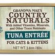 Grandma Mae's Country Naturals Grain Free Pate Wet Cat & Kitten Food Tuna 24ea/2.8 oz, 24 pk