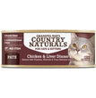 Grandma Mae's Country Naturals Pate Dinner Canned Cat Food Chicken & Liver 24ea/2.8 oz