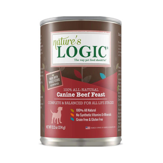 Natures Logic Dog Beef 132oz (Case of 12) for your Pet Dog with Pet Store X!