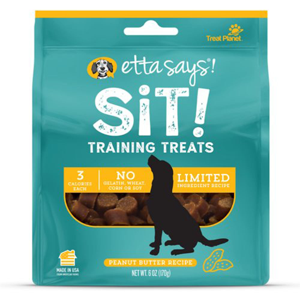 Etta Says! Sit! Training Treats Peanut Butter 1ea/6 oz for your Pet Dog with Pet Store X!