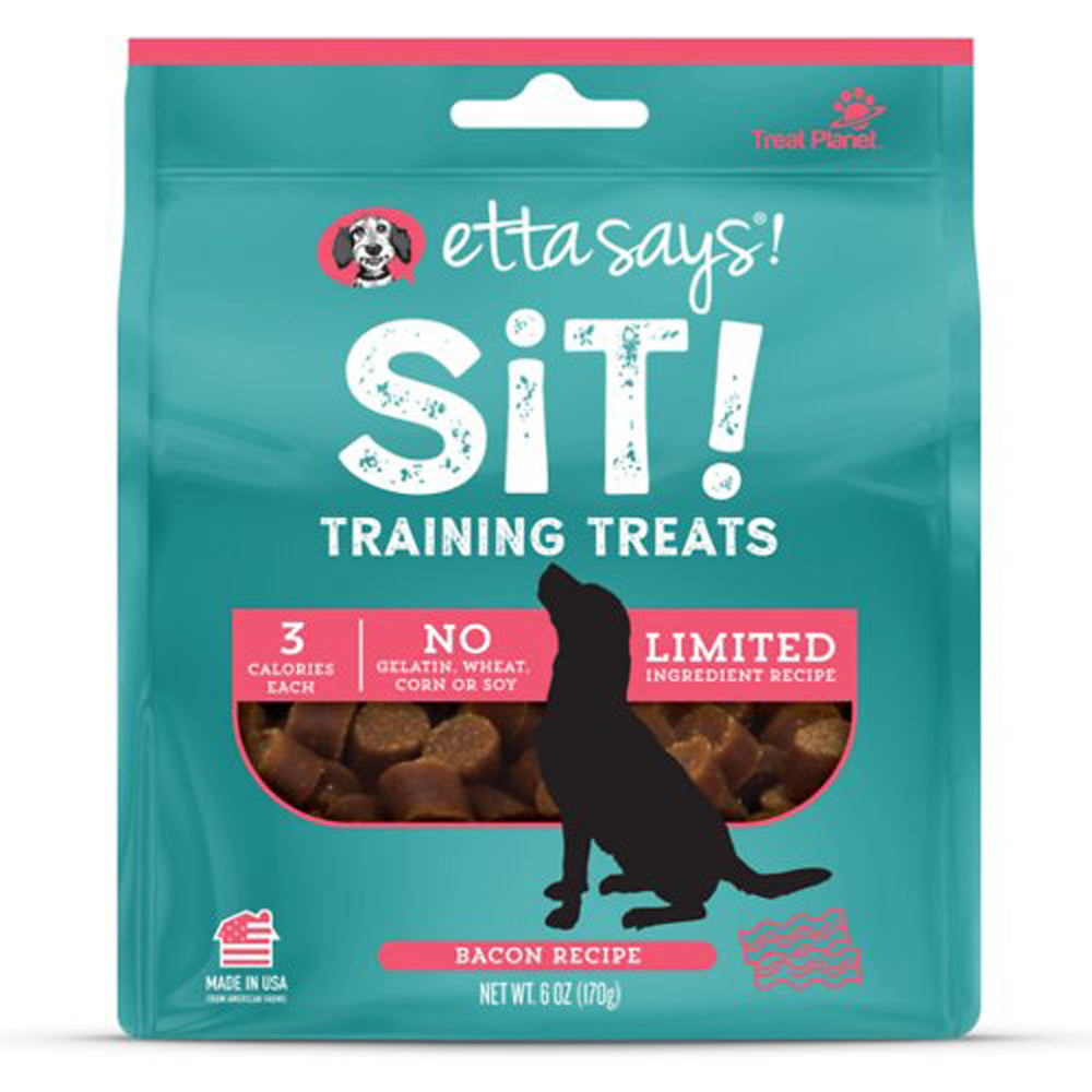 Etta Says! Sit! Training Treats Bacon 1ea/6 oz for your Pet Dog with Pet Store X!