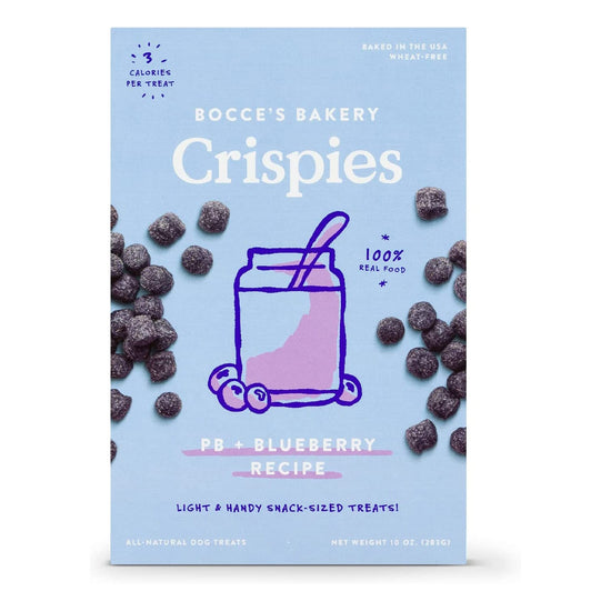 Bocces Dog Crispies Peanut Butter And Blueberry 10oz for your Pet Dog with Pet Store X!